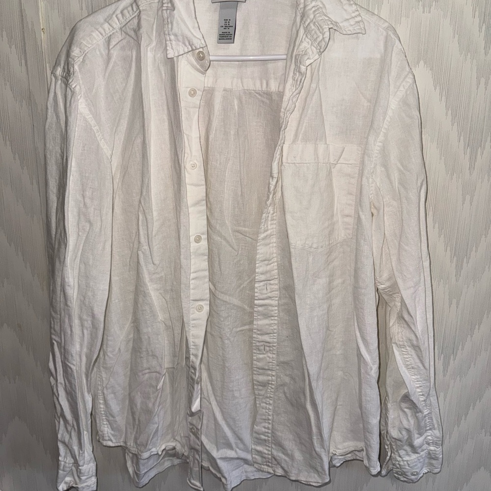 White Button-Up Shirt